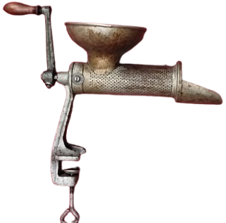 1900 DEMİR DOKUM MEKANİK EL CEVİRMELİ DOMETEZ SALCA YAPMA DEGİRMENİ