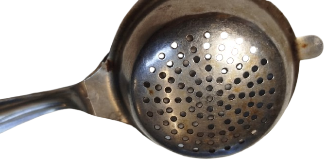 KROM METAL DELİKLİ TİRYAKİ CAY SUZGECİ