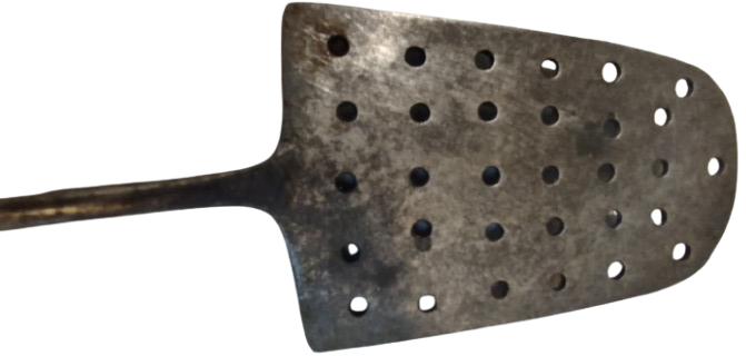 1960 AHSAP SAP ALUMİNYUM MALZEMEDEN DELİKLİ SPATULA CEİRİCİ  KARISTIRICI 