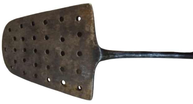 1960 AHSAP SAP ALUMİNYUM MALZEMEDEN DELİKLİ SPATULA CEİRİCİ  KARISTIRICI 