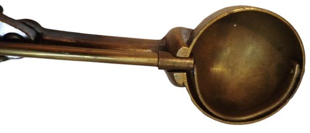 1960 YERLİ DOKUM PİRİNC MALZEDEN DONDURMA KOYMA MEKANİK ACMA KAPAMA EL İLE CALISAN KEPCE