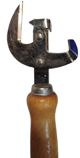 KONSERVE ACACAGI 1960 TOOL TENEKE KONSERVE ŞİŞE KAPAGI ACACAGI  KROM PASLANMAZ AHSAP SAPLI 