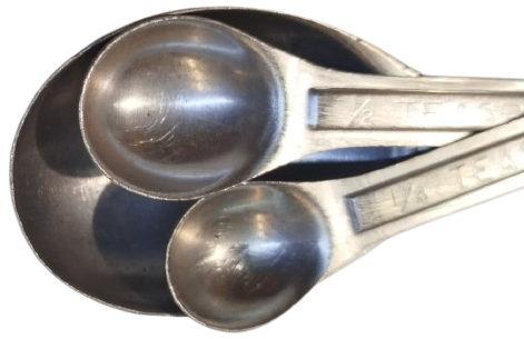 TEASPOON PASTA KEK YEMEK YAPARKEN KULLANILAN 3 ADET FARKLI HACİMLERDE GRAMAJLI OLCU AYAR KASIKLARI