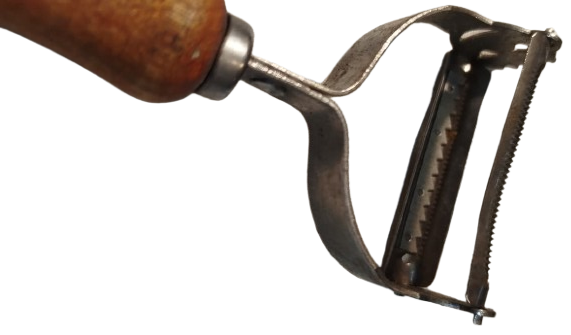 METAL YAS SEBZE MEYVE DIS KABUK SOYUCU VE PARCALAMA RENDE YAPMA KESME MUTFAK ALETİ