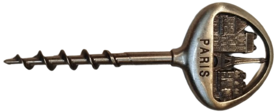 TİRBUSON METAL FRANCE PARIS EYFEL TEMALI CELİK BURGU SİSE MANTAR CIKARMAK İCİN KULLANILIR