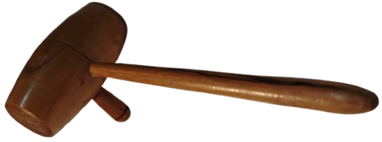 AHSAP SAPLI CEKİC FORMUNDA TASARLANMIS MASA UZERİ TUZLUK VEYA KARABİBERLİK