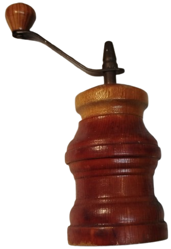 AHSAP KASA MEKANİK DEGİRMEN SEKLİNDE TASARLANMIS KAYA TUZU VEYA KARABİBER CEKME DEGİRMEN