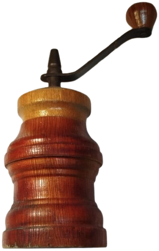 AHSAP KASA MEKANİK DEGİRMEN SEKLİNDE TASARLANMIS KAYA TUZU VEYA KARABİBER CEKME DEGİRMEN