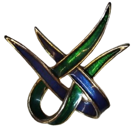 ALTIN KAPLAMA EL YAPIM OZEL TASARIM UZERİ SICAK MİNE MAVİ VE YESİL FARKINDALIK KUDELASI OZEL GUNLER İCİN