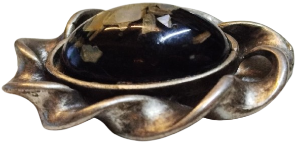 OSMANLI GUMUS KIVRIMLI KUDELA  DESEN BROS TAMAMI EL İSCİLİKLİ ORTASI DEGERLİ TAS UZERİ KIRPINTI SEDEF İSCİLİKLİ