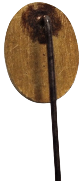 ALTIN İGNELİ OSMANLI YAKA ROZET UZERİNDE YAZAN MONOGRAM SİTİL YAZILMIS   (ALLAH MUVAFFAK ETSİN)