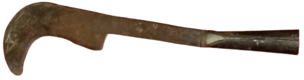 1940 SICAK EL DOGME CELİK NACAK TAHRA TEK PARCADAN SAPLI CALI TIRPANI