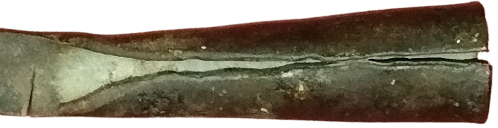 1940 SICAK EL DOGME CELİK NACAK TAHRA TEK PARCADAN SAPLI CALI TIRPANI