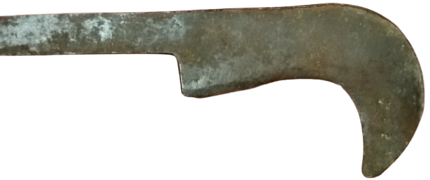 1940 SICAK EL DOGME CELİK NACAK TAHRA TEK PARCADAN SAPLI CALI TIRPANI