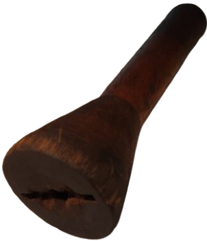 1950 AHŞAP BİR ADET MASİF KONIK TARZDA BOBIN YUN İPLİK MAKARASI DOKUMA TEZGAHLARI İCİN