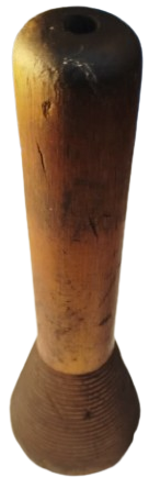 1950 AHŞAP BİR ADET MASİF KONIK TARZDA BOBIN YUN İPLİK MAKARASI DOKUMA TEZGAHLARI İCİN