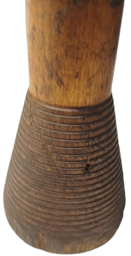 1950 AHŞAP BİR ADET MASİF KONIK TARZDA BOBIN YUN İPLİK MAKARASI DOKUMA TEZGAHLARI İCİN