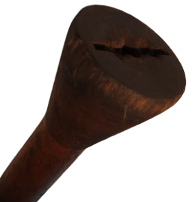 1950 AHŞAP BİR ADET MASİF KONIK TARZDA BOBIN YUN İPLİK MAKARASI DOKUMA TEZGAHLARI İCİN