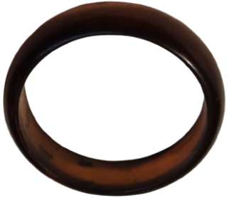 1970 VİNTAGE DUMAN  RENK DAMAR DESENLİ KATALİN UZERİ BOMBELİ BİLEZİK