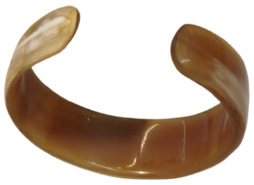 1970 VİNTAGE ORGANİK KAVİSLİ BOYNUZ UNISEX BİLEZİK