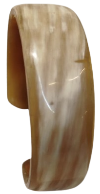 1970 VİNTAGE ORGANİK KAVİSLİ BOYNUZ UNISEX BİLEZİK