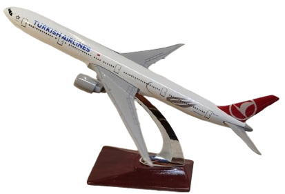 TURKISH AIRLINES GLOBALLY YOURS BOEİNG 777-300 TURK HAVA YOLLARI THY KUSUSUNDA  1/400 MAKET METAL KAİDELİ YOLCU UCAGI