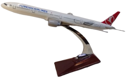TURKISH AIRLINES GLOBALLY YOURS BOEİNG 777-300 TURK HAVA YOLLARI THY KUSUSUNDA  1/400 MAKET METAL KAİDELİ YOLCU UCAGI