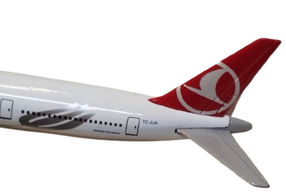 TURKISH AIRLINES GLOBALLY YOURS BOEİNG 777-300 TURK HAVA YOLLARI THY KUSUSUNDA  1/400 MAKET METAL KAİDELİ YOLCU UCAGI