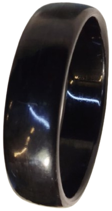 1970 VİNTAGE GALANİT  KOMUR KARASI BİLEZİK KALIN UZERİ BOMBELİ BOMBELİ