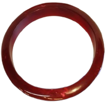 1970 VİNTAGE ACIK VİSNE  BORDO DAMAR DESENLİ KATALİN UZERİ BOMBELİ BİLEZİK