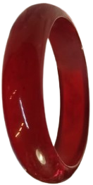 1970 VİNTAGE ACIK VİSNE  BORDO DAMAR DESENLİ KATALİN UZERİ BOMBELİ BİLEZİK