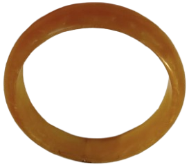 1970 VİNTAGE BAL RENK DAMAR DESENLİ KATALİN UZERİ BOMBELİ BİLEZİK