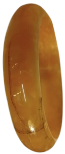 1970 VİNTAGE BAL RENK DAMAR DESENLİ KATALİN UZERİ BOMBELİ BİLEZİK