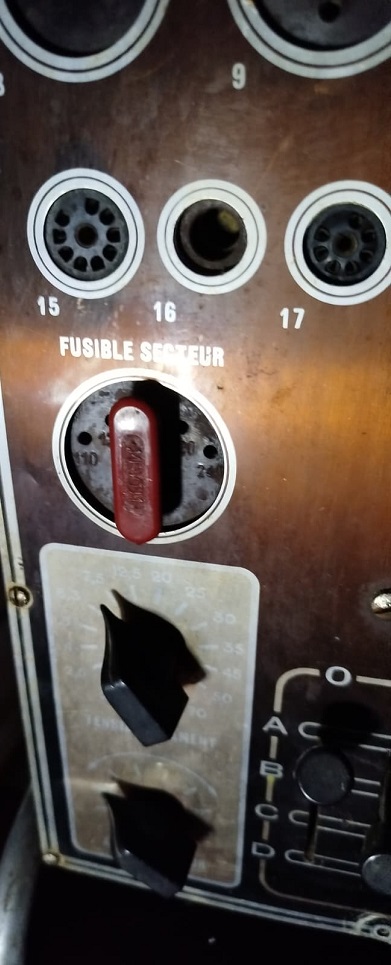 1950 CENTRAD MODEL 751 LAMPEMETRE DE SERVİCE,VAKUM TÜPÜ RADİO TV LAMBA TEST CİHAZI 