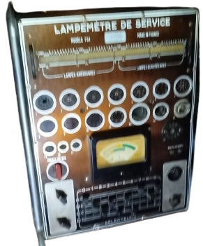 1950 CENTRAD MODEL 751 LAMPEMETRE DE SERVİCE,VAKUM TÜPÜ RADİO TV LAMBA TEST CİHAZI 