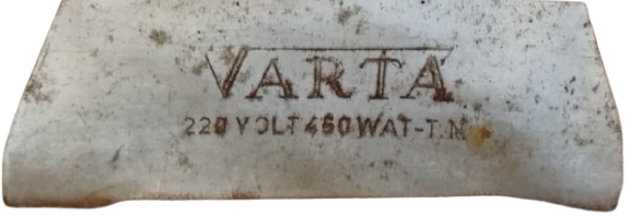 1950 VARTA 220 VOLT  450 WAT REZİZTANSLI  META AGIR UTU TAHTA SAPLI