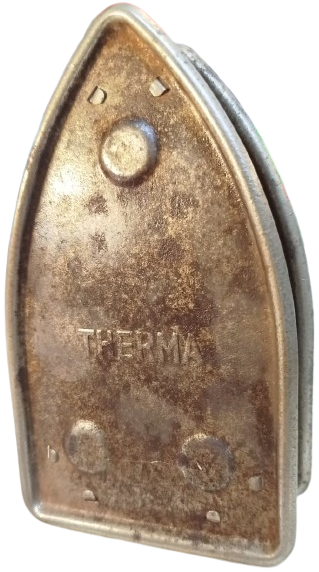 1950 THERMA UTU ALTI SICAK ÜTÜYÜ ÜZERİNE KOYMAYA YARAYAN CİFT KALTI METAL UTU ALTLIGI ÜTÜ NİHALESİ