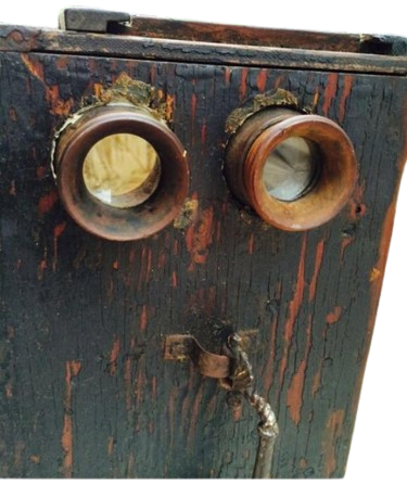 1900 SEYYAR SOKAK SİNEMASI KUTUSU PARA ATINCA SURELİ GOSTERİM VE MUZİKLİ LATERNALI KUTU TAM MUZELİK URUNDUR