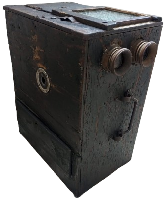 1900 SEYYAR SOKAK SİNEMASI KUTUSU PARA ATINCA SURELİ GOSTERİM VE MUZİKLİ LATERNALI KUTU TAM MUZELİK URUNDUR