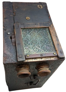 1900 SEYYAR SOKAK SİNEMASI KUTUSU PARA ATINCA SURELİ GOSTERİM VE MUZİKLİ LATERNALI KUTU TAM MUZELİK URUNDUR