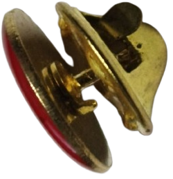 ALTI OK CHP YUVARLAK FORMDA CUMHURİYET HALK PARTİSİ PAPUCLU YAKA ROZETİ