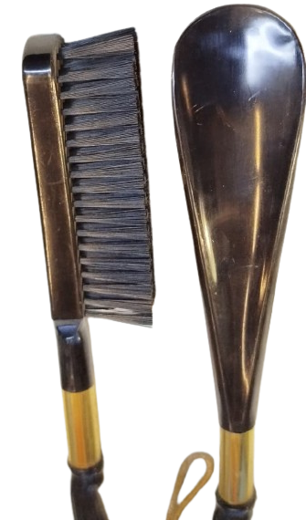 CİFTLİ AYAKKABI CEKECEK AYAKKABI VEYA ELBİSE FIRCA  AT BASLI 