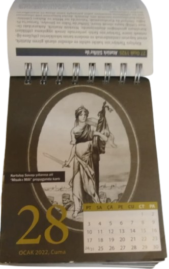 HER SAYFASI GAZİ MUSTAFA KEMEL PASA KONULU YAPTIKLARI YASAMI ANLATAN TAKVİM YAPRAKLARI