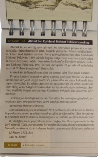 HER SAYFASI GAZİ MUSTAFA KEMEL PASA KONULU YAPTIKLARI YASAMI ANLATAN TAKVİM YAPRAKLARI
