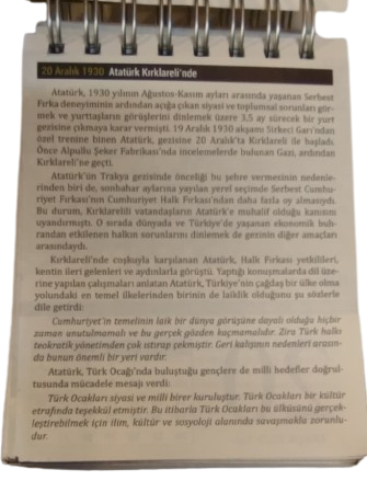 HER SAYFASI GAZİ MUSTAFA KEMEL PASA KONULU YAPTIKLARI YASAMI ANLATAN TAKVİM YAPRAKLARI