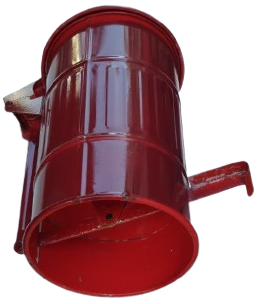 RETRO METAL PEDALLI COP KOVASI BORDO RENKDE OTOMATİK KAPAK ACMA