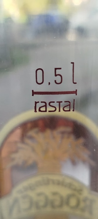 ROGGEN SCHİERLİNGER CAM UZERİ BASKI BİRA FESTİVAL BARDAGI 