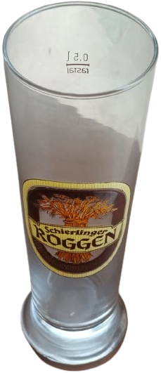 ROGGEN SCHİERLİNGER CAM UZERİ BASKI BİRA FESTİVAL BARDAGI 