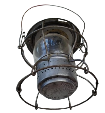 1900 HANDLAN - ST. LOUIS - MISSOURI - U.S.A.  LAMBA USA DEMİRYOYU FENERİ BOMBELİ CAM