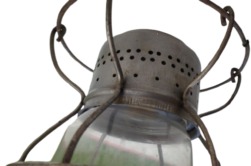 1900 HANDLAN - ST. LOUIS - MISSOURI - U.S.A.  LAMBA USA DEMİRYOYU FENERİ BOMBELİ CAM